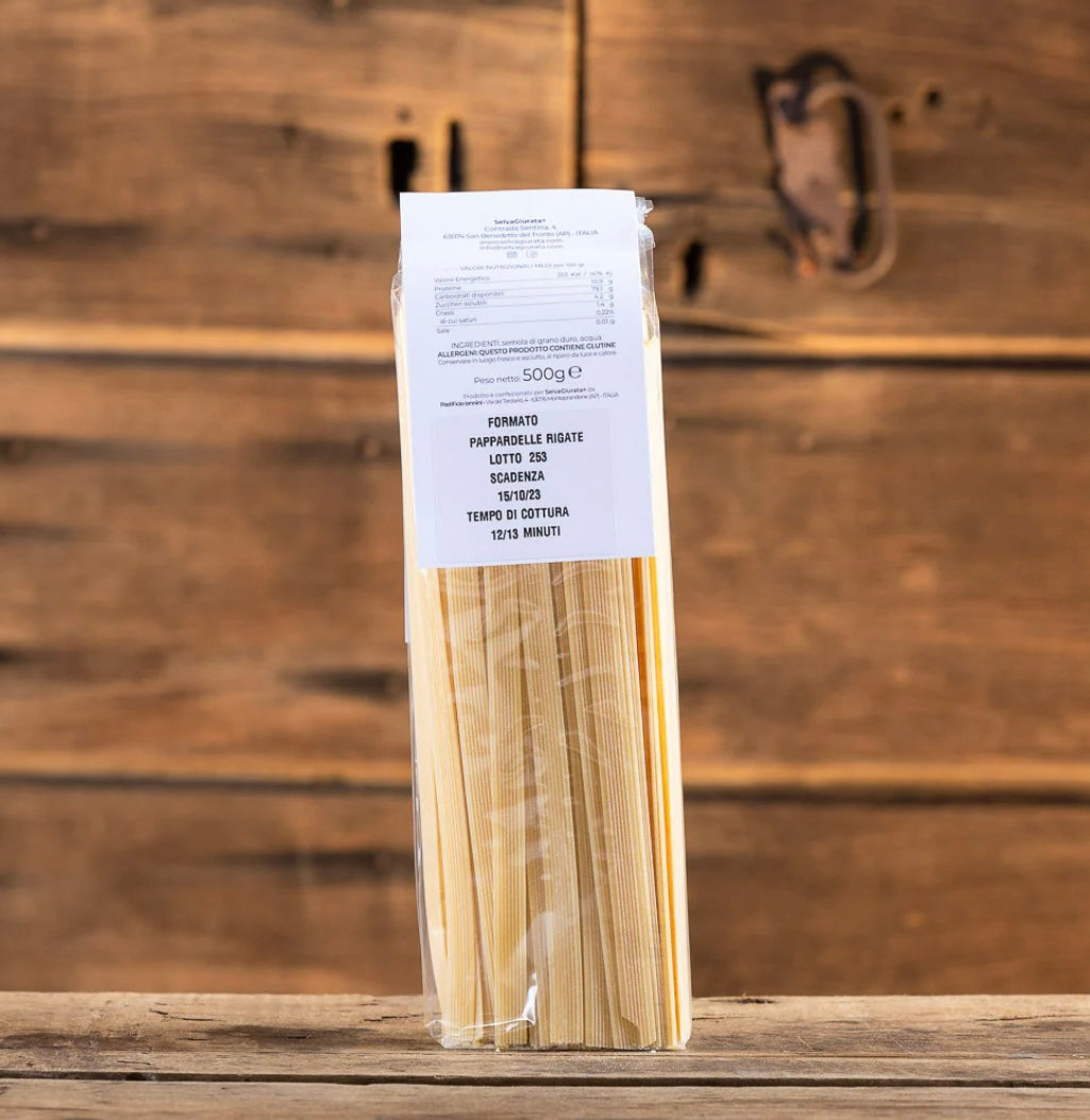 Italian Artisan Durum Wheat Pasta | Bronze Cut & Slow Dried - Pappardelle