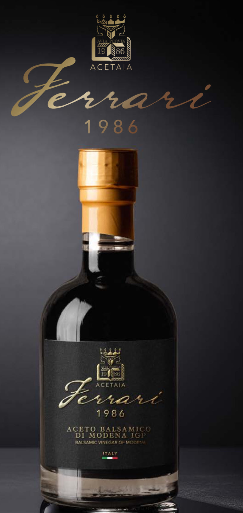Ferrari Gold Balsamic Vinegar of Modena IGP | Aged 14 Decantations